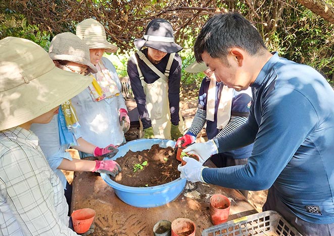 保護活動の様子