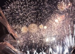 船上からみる打ち上げ花火🎆